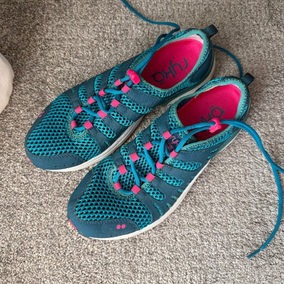Ryka Hydro Sport Teal Pink Mesh Water Shoes Women's Size 7.5 M - Picture 2 of 9